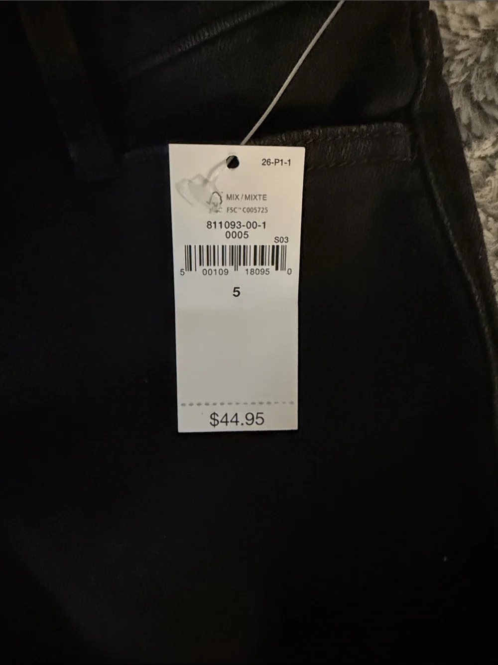 Black GAP kid's Skinny Zip-Hem Pants